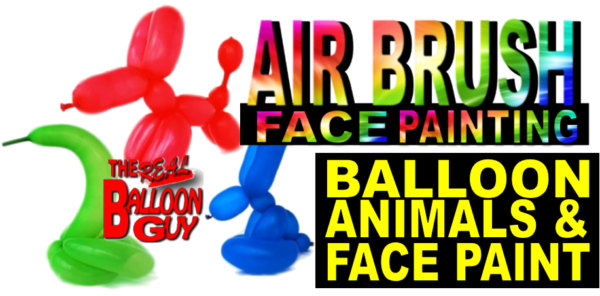 Balloon Animals & Air Brush Face Painting / Tattoos