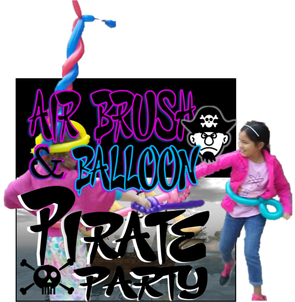 Air Brush Painting & Balloons Pirate Party