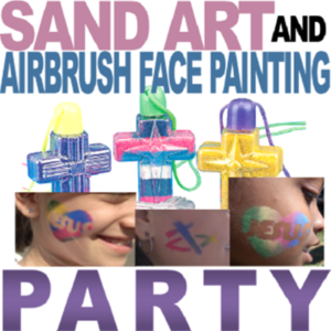 Sand Art and Air Brush Face Painting Party