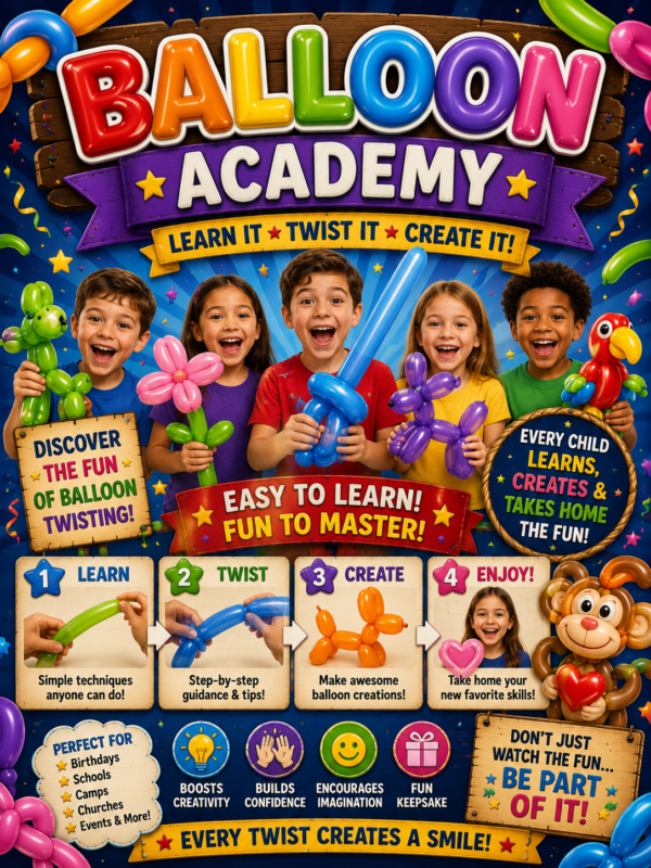 Learn how to create balloon animals!!