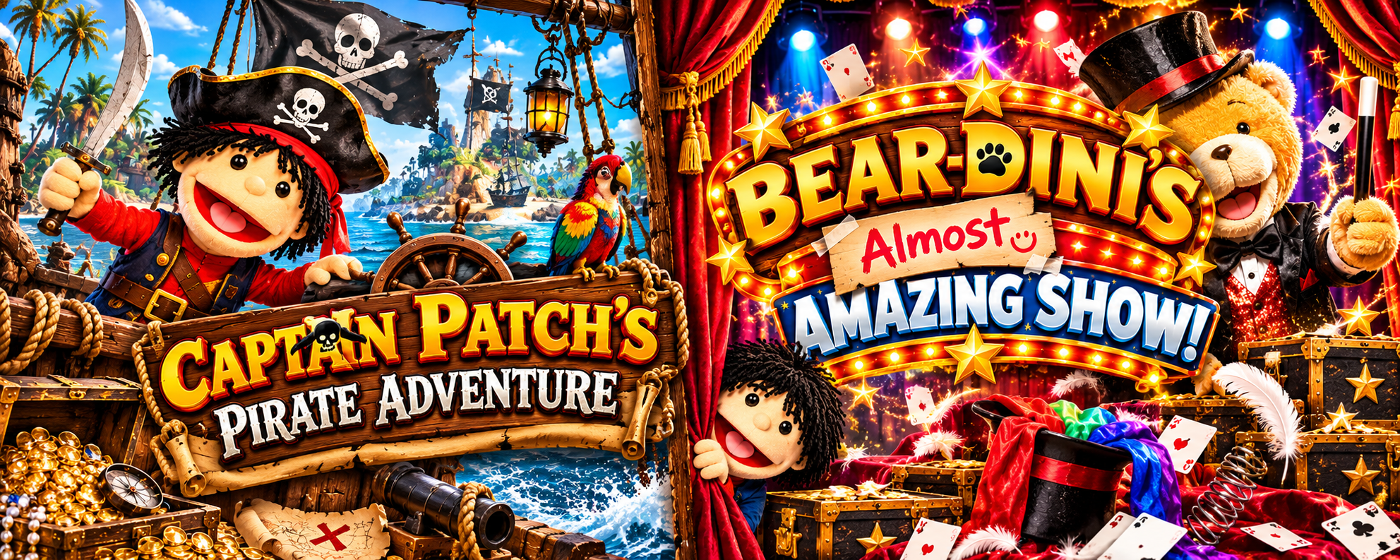 Captain Patch Adventure or Bear-Dini Almost Amazing Banner Choice