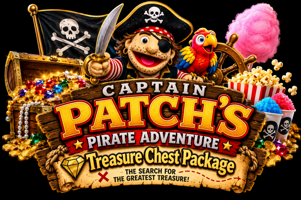 Captin Patch Treasure Chest Package With Choice of Concession